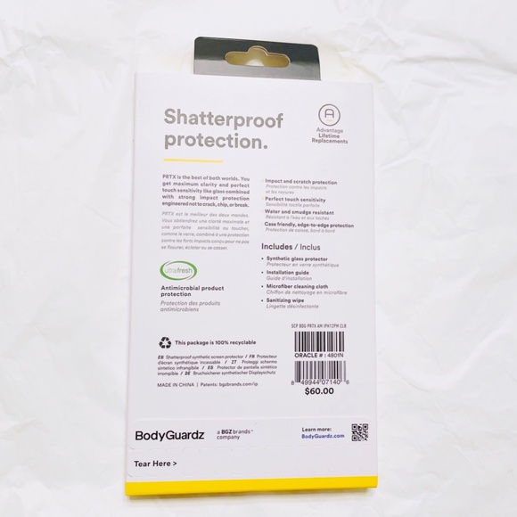 NEW Body Guardz iPhone 12 Pro Max PRTX Screen Protector NIB - Picture 2 of 2